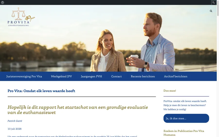 De website van Provita