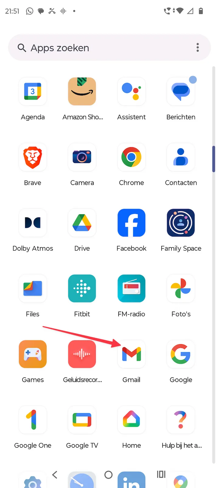 De Gmail-app