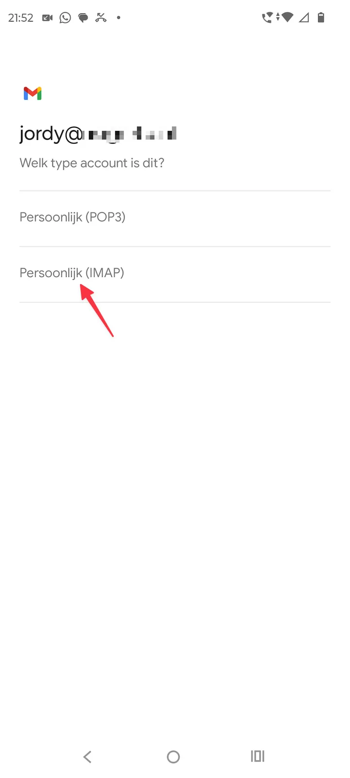 Persoonlijk IMAP