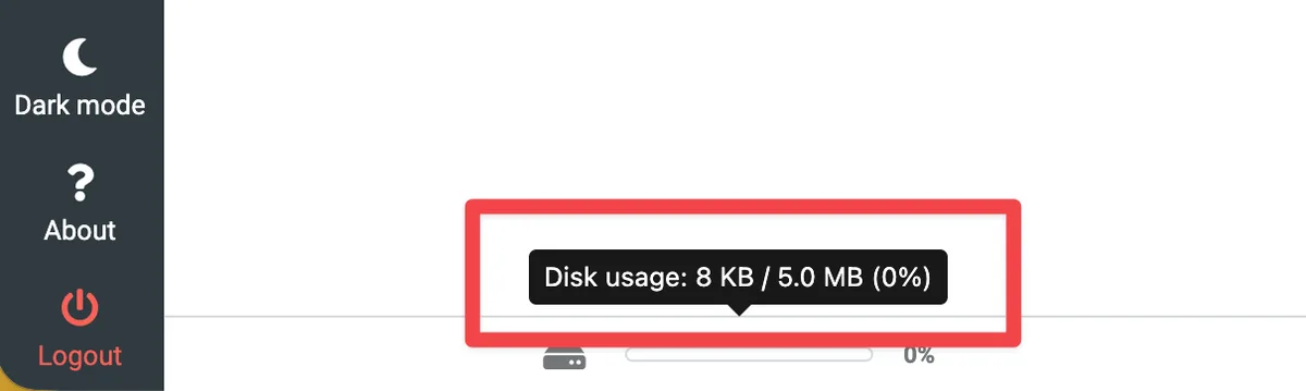 Opslagruimte in webmail