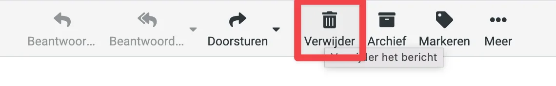 Definitief verwijderen