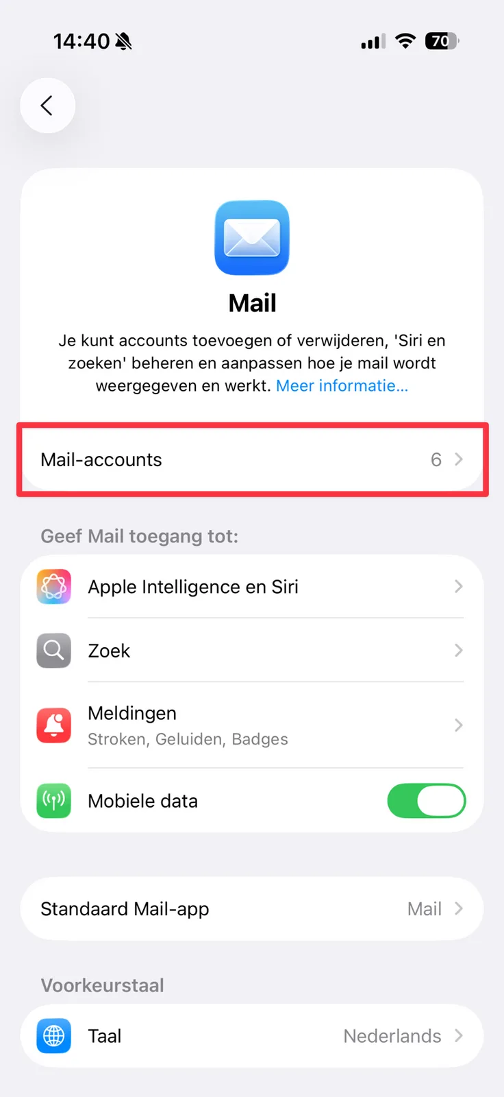 Mail-accounts